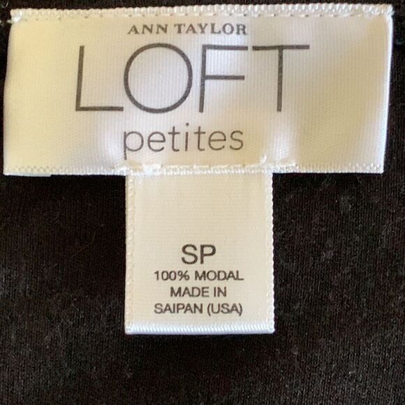 Ann Taylor Loft Petites Black V-Neck Top – Size S/P - Picture 5 of 5